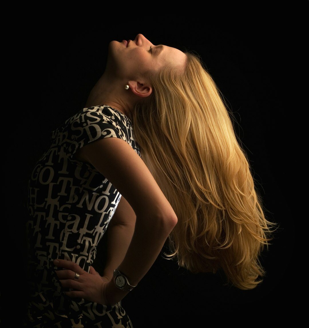 Studio portrait of a Belgian marketing strategist woman